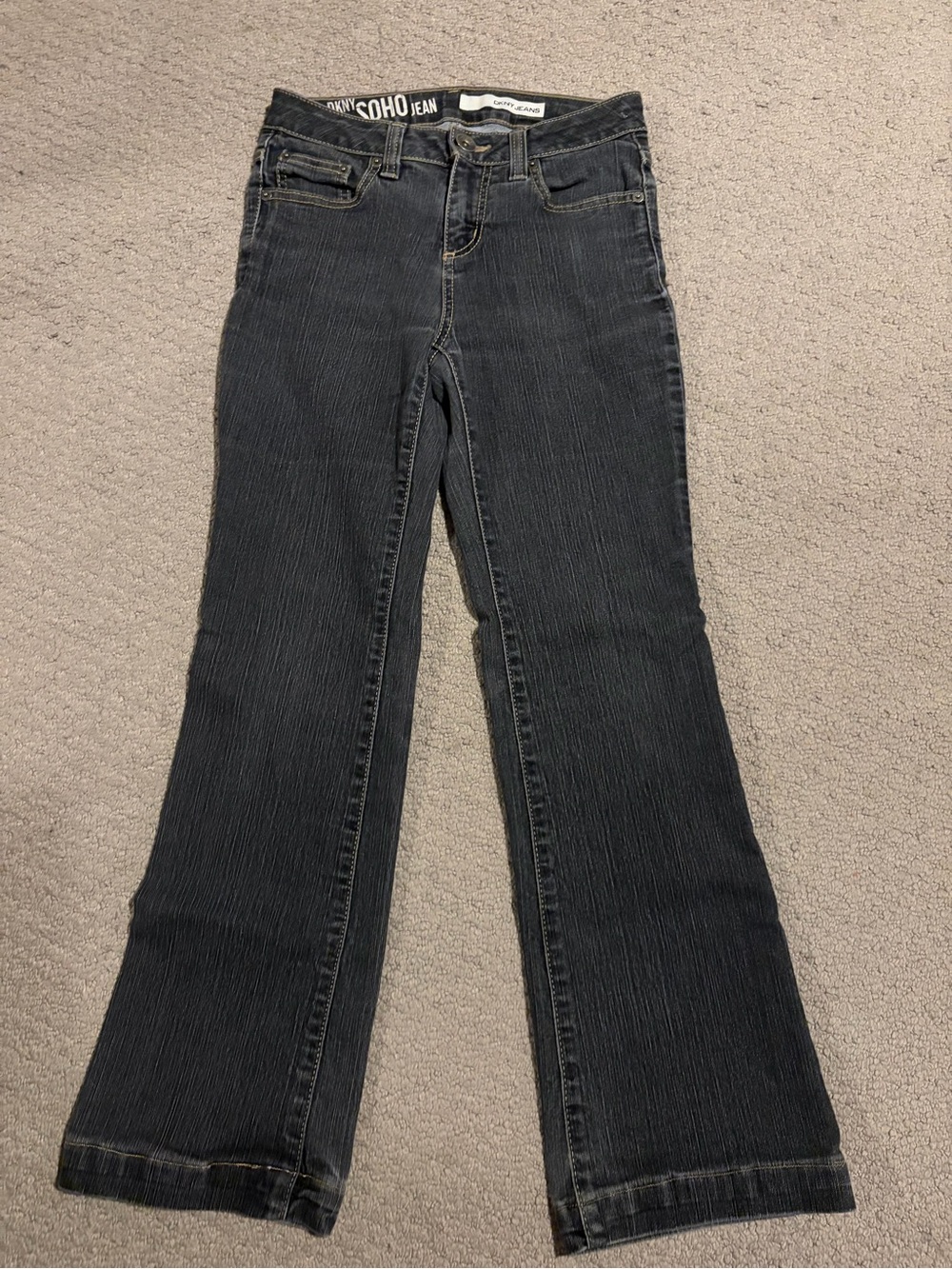 DKNY Dark Gray Flared Jeans